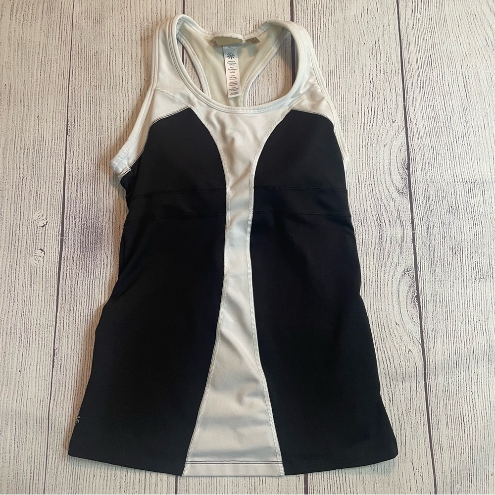 Athleta Turbocharge Black and White Tank Top Size XS